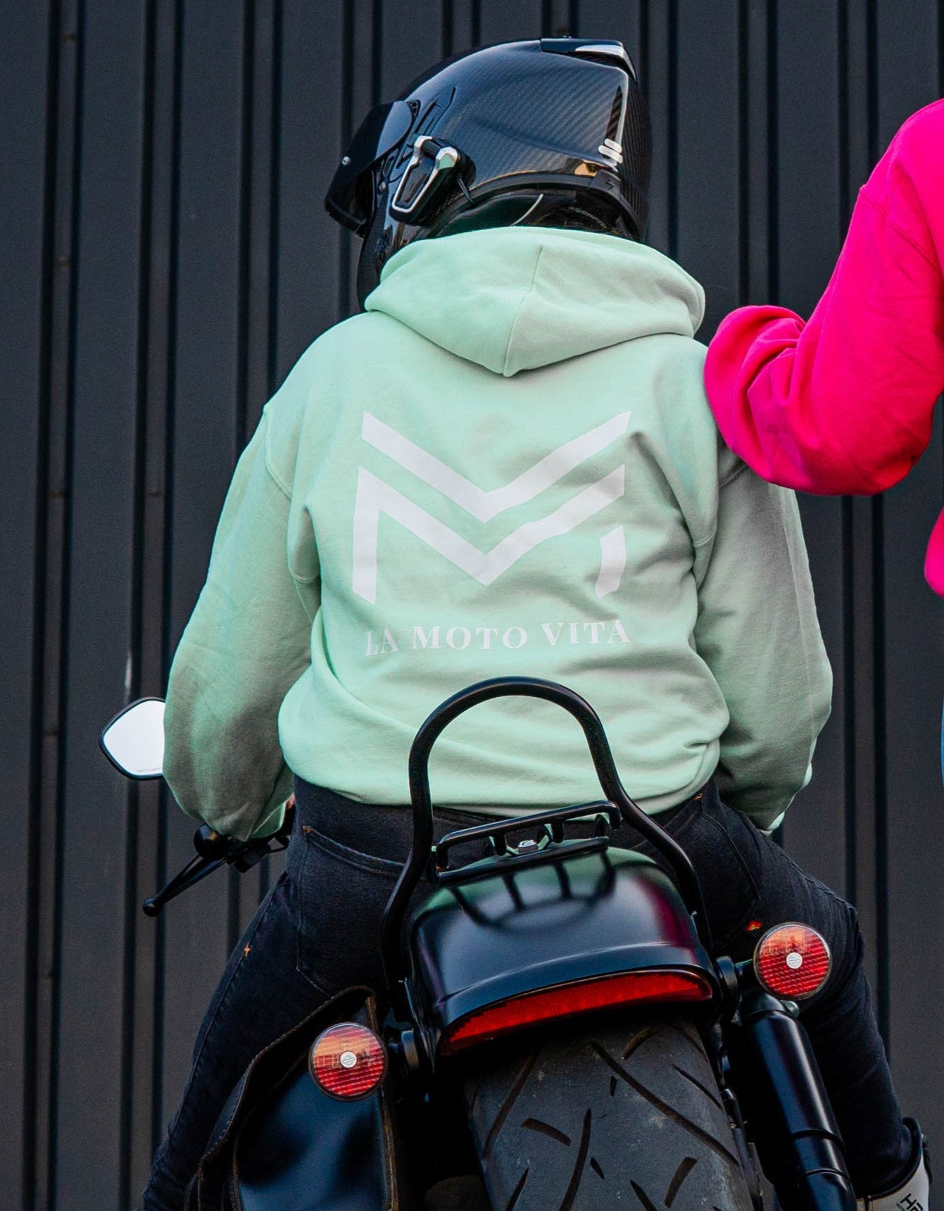 Sudadera con capucha verde menta