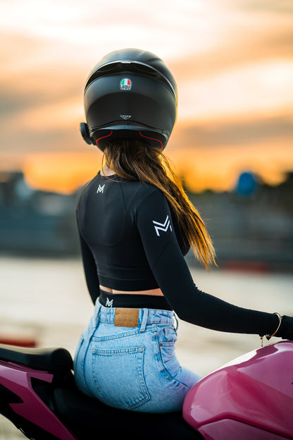Feline Cropped Top Quick dry