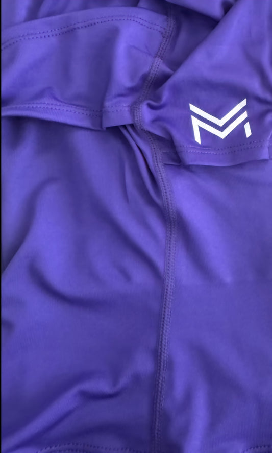 Ponytail Balaclava Purple