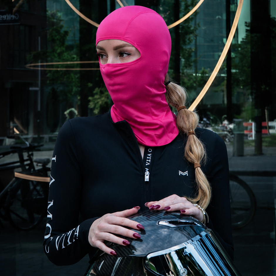 Ponytail balaclava GRIP Pink