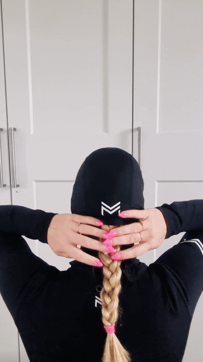 Ponytail Balaclava Purple