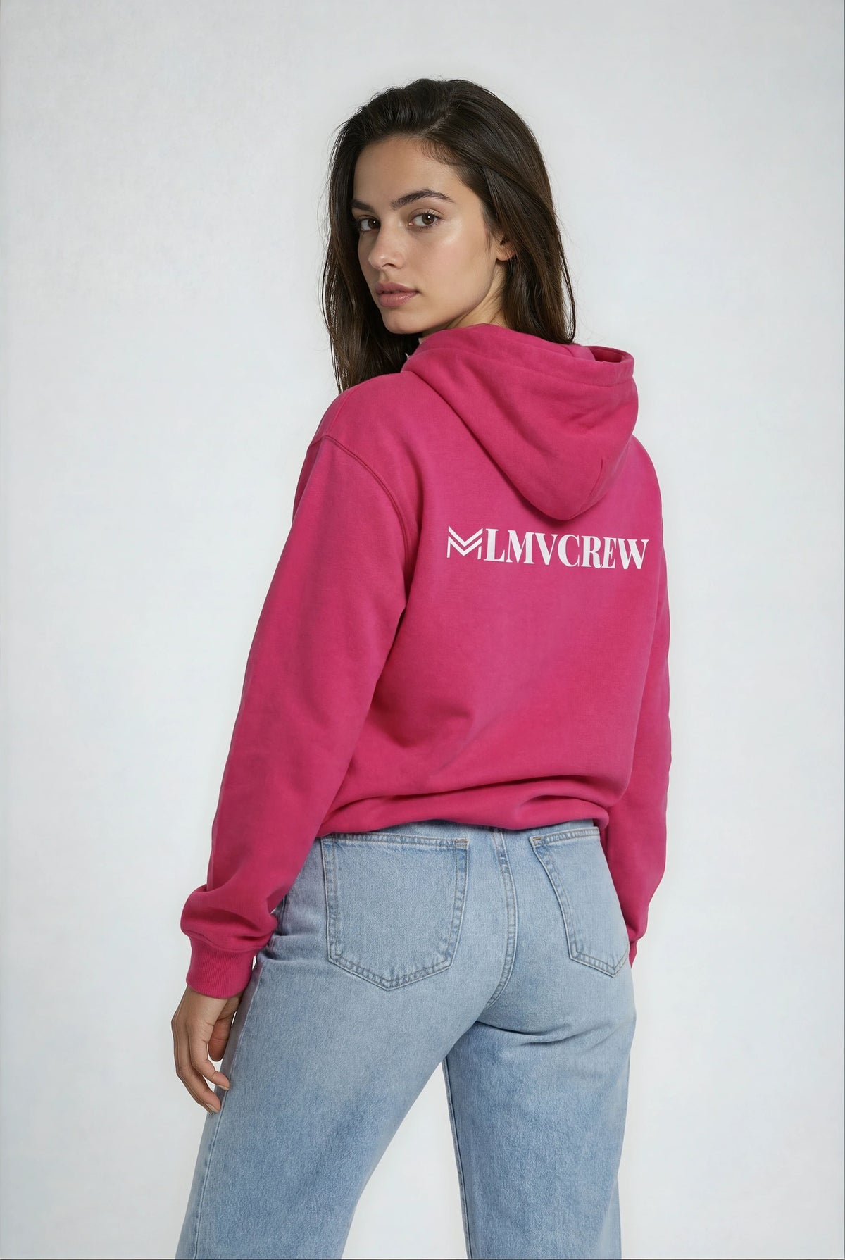 Sudadera con capucha Crew Rosa