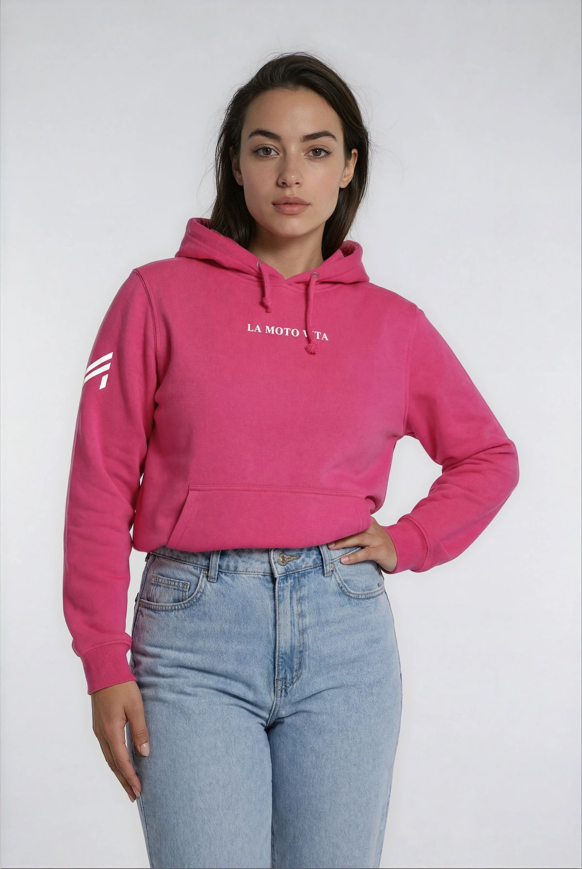 Sudadera con capucha Crew Rosa