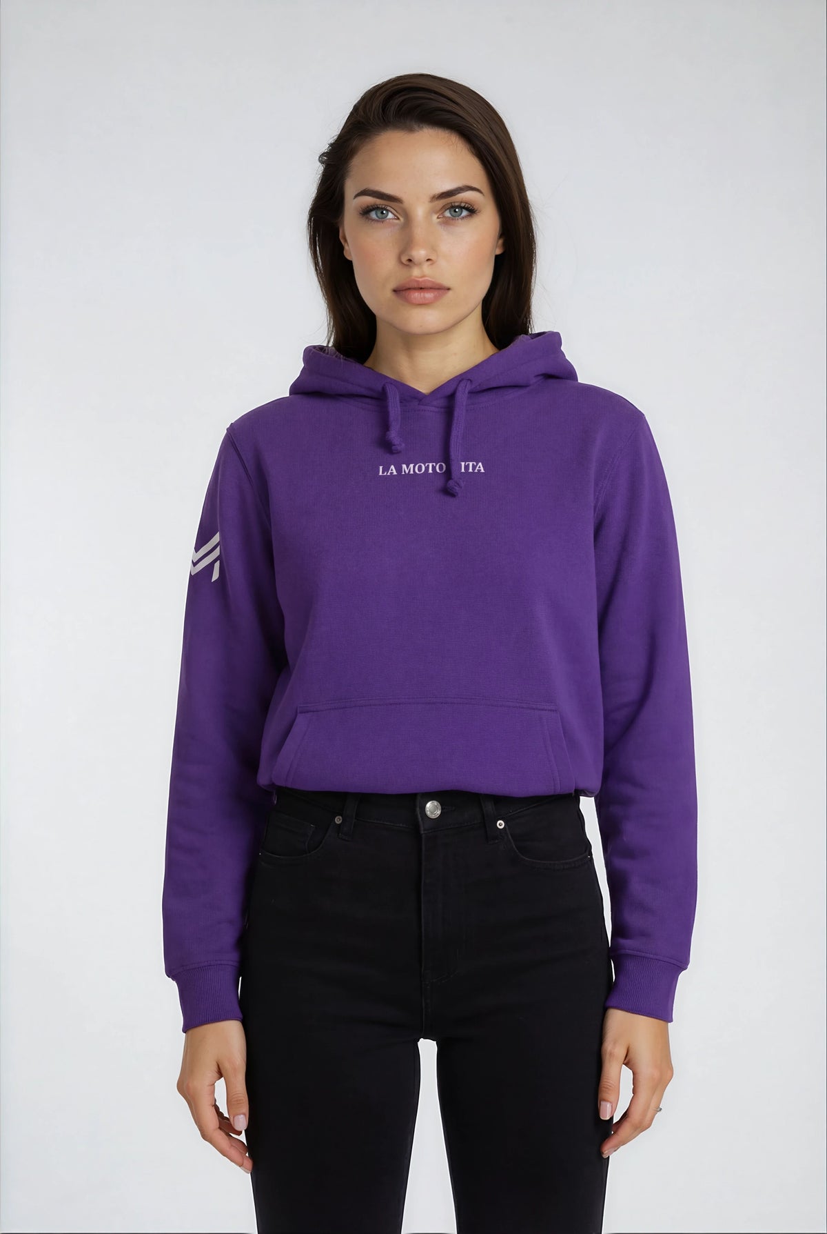 Sudadera con capucha Crew Morado