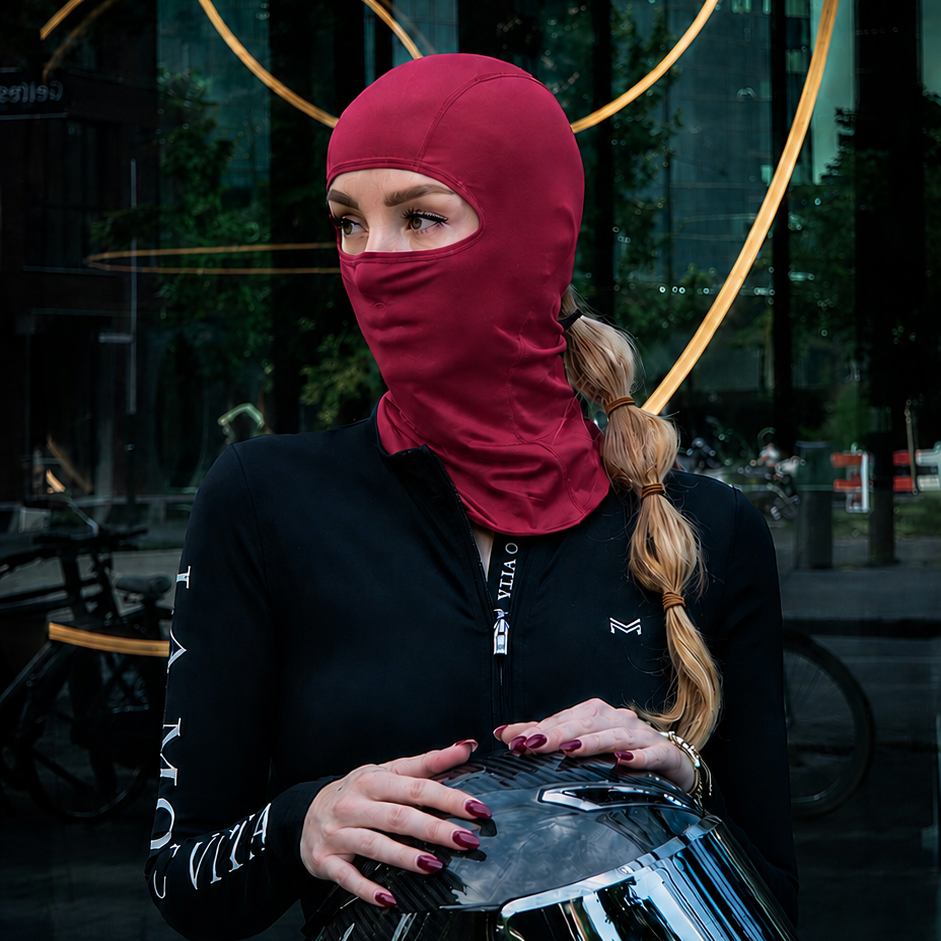 Ponytail balaclava GRIP Burgundy