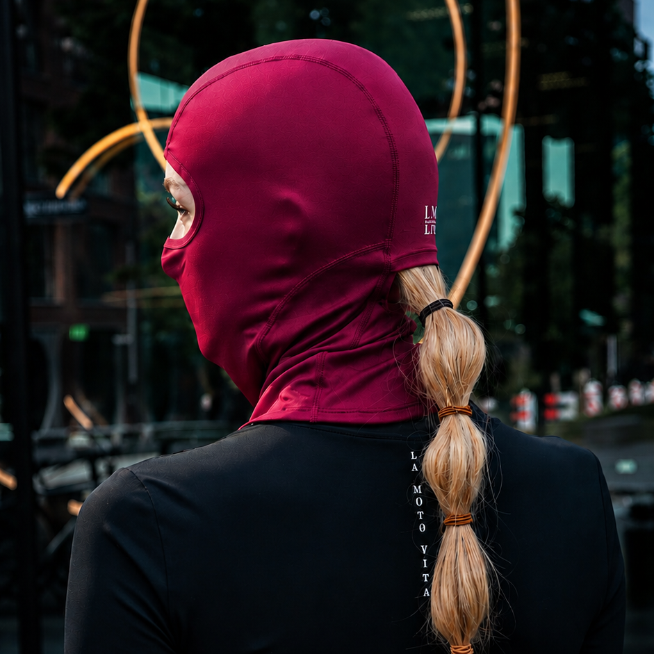 Ponytail balaclava GRIP Burgundy