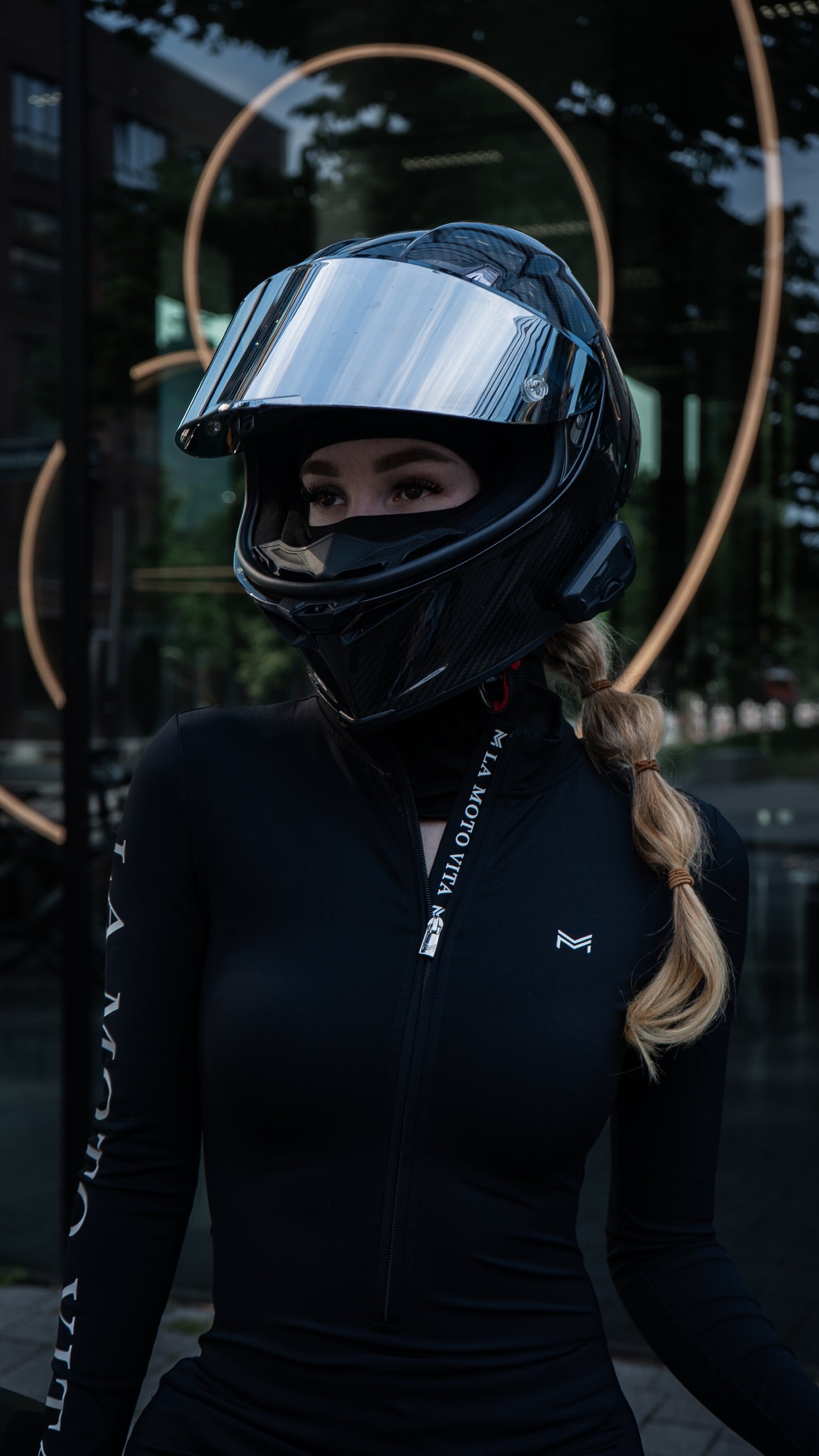 Ponytail balaclava GRIP Black