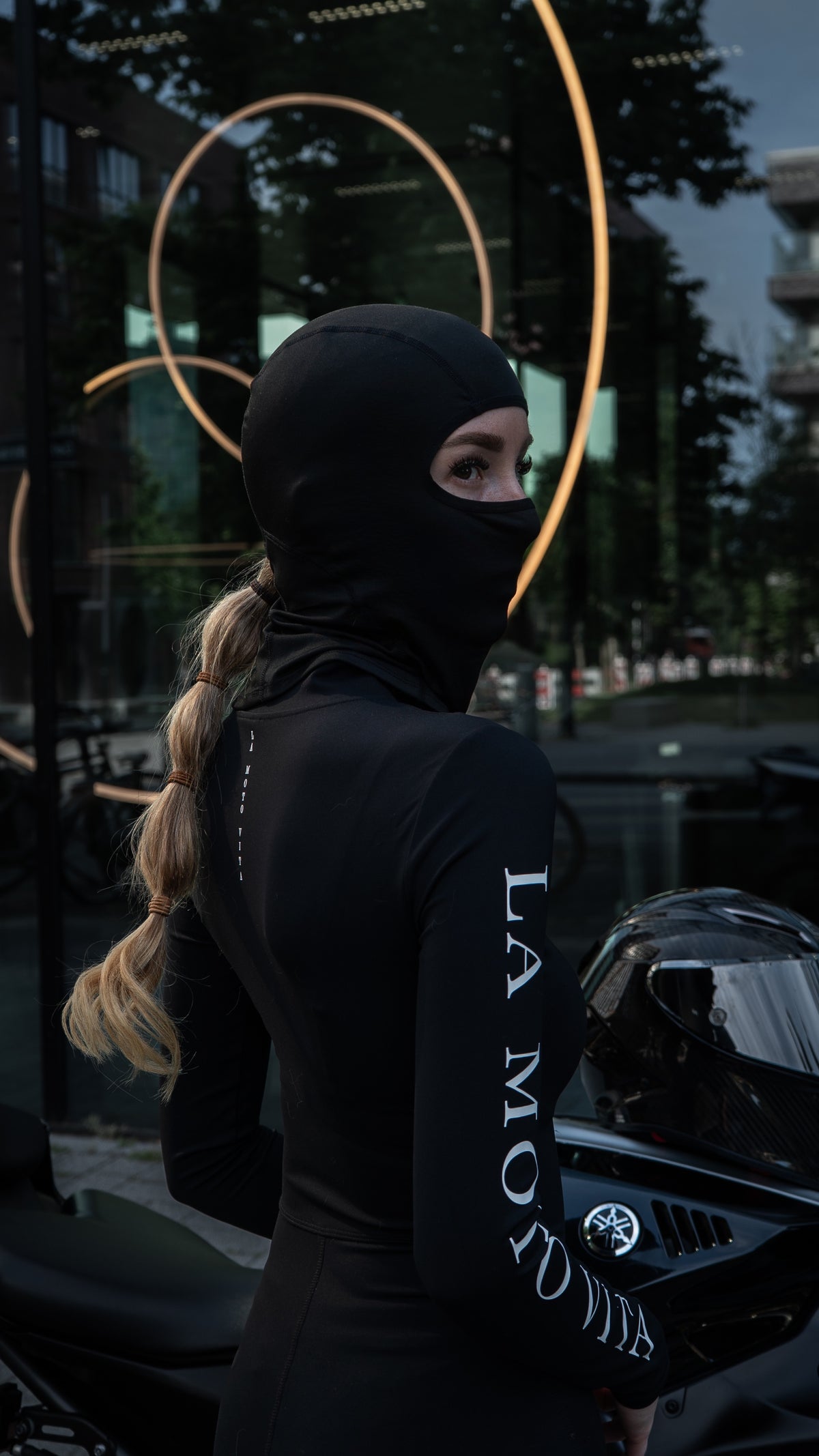 Ponytail balaclava GRIP Black