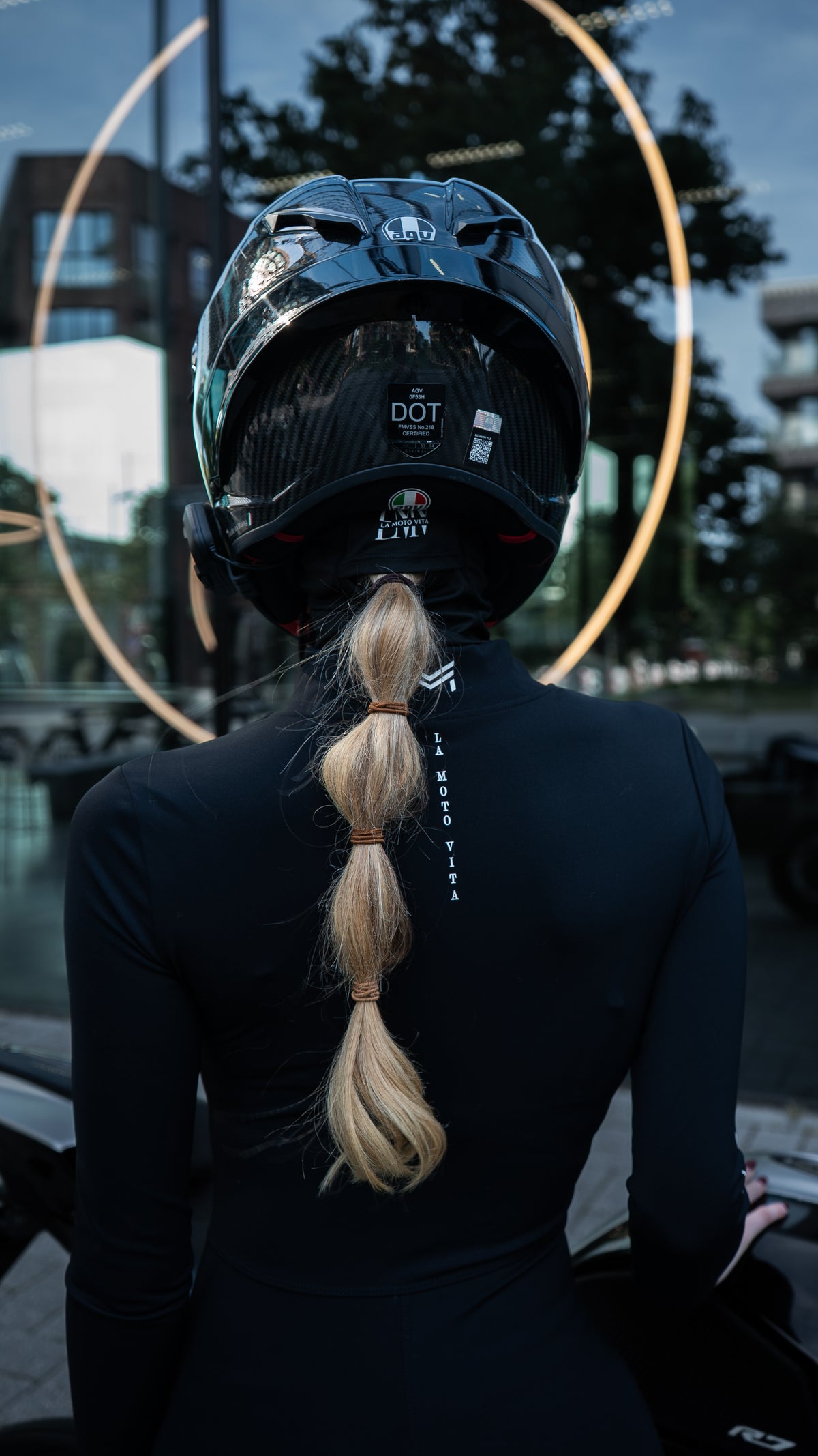 Ponytail balaclava GRIP Black-thumbmail-3