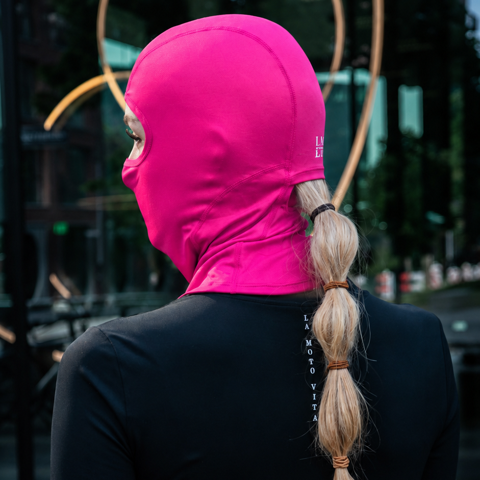 Ponytail balaclava GRIP Pink