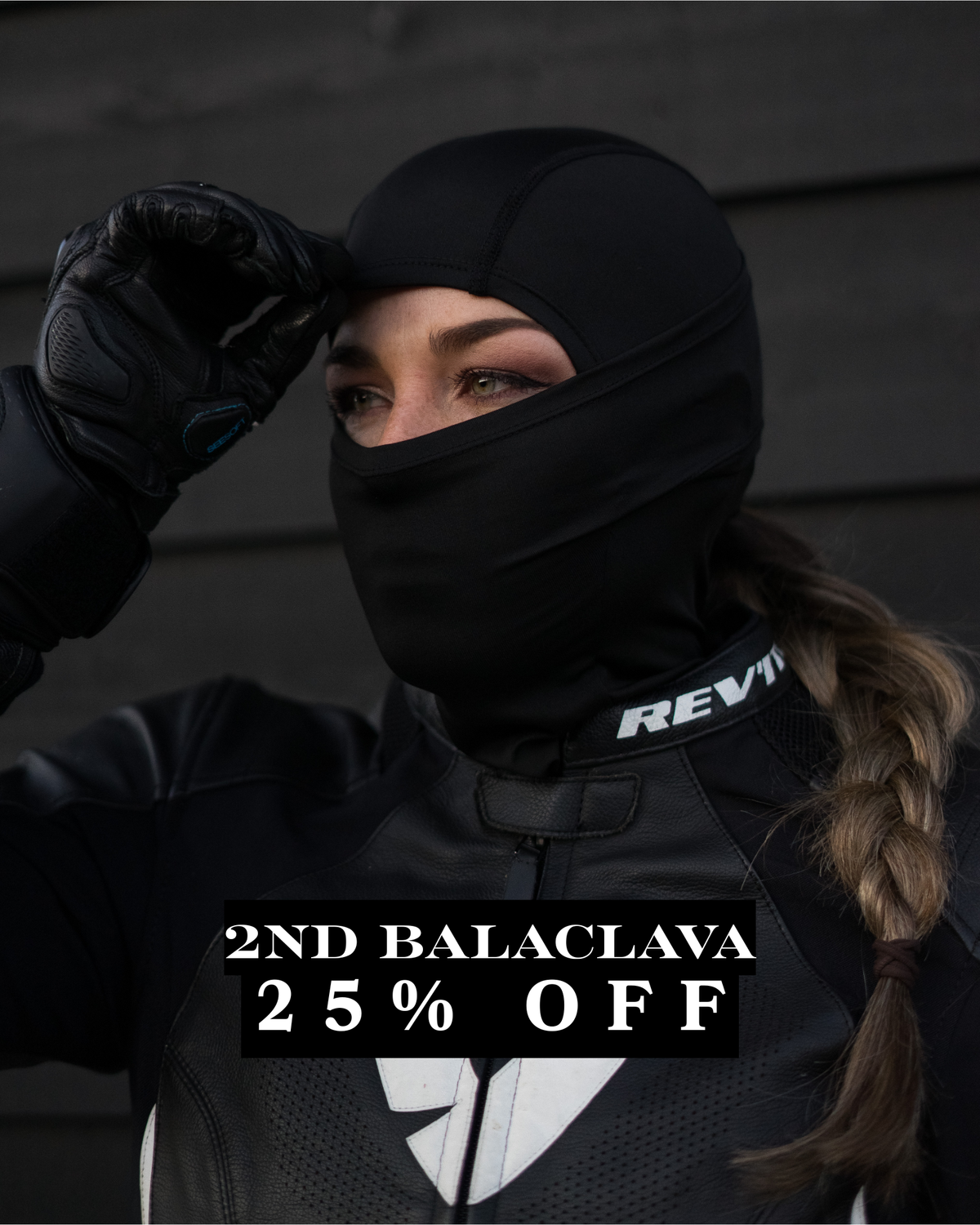 Ponytail Balaclava 2.0 Black