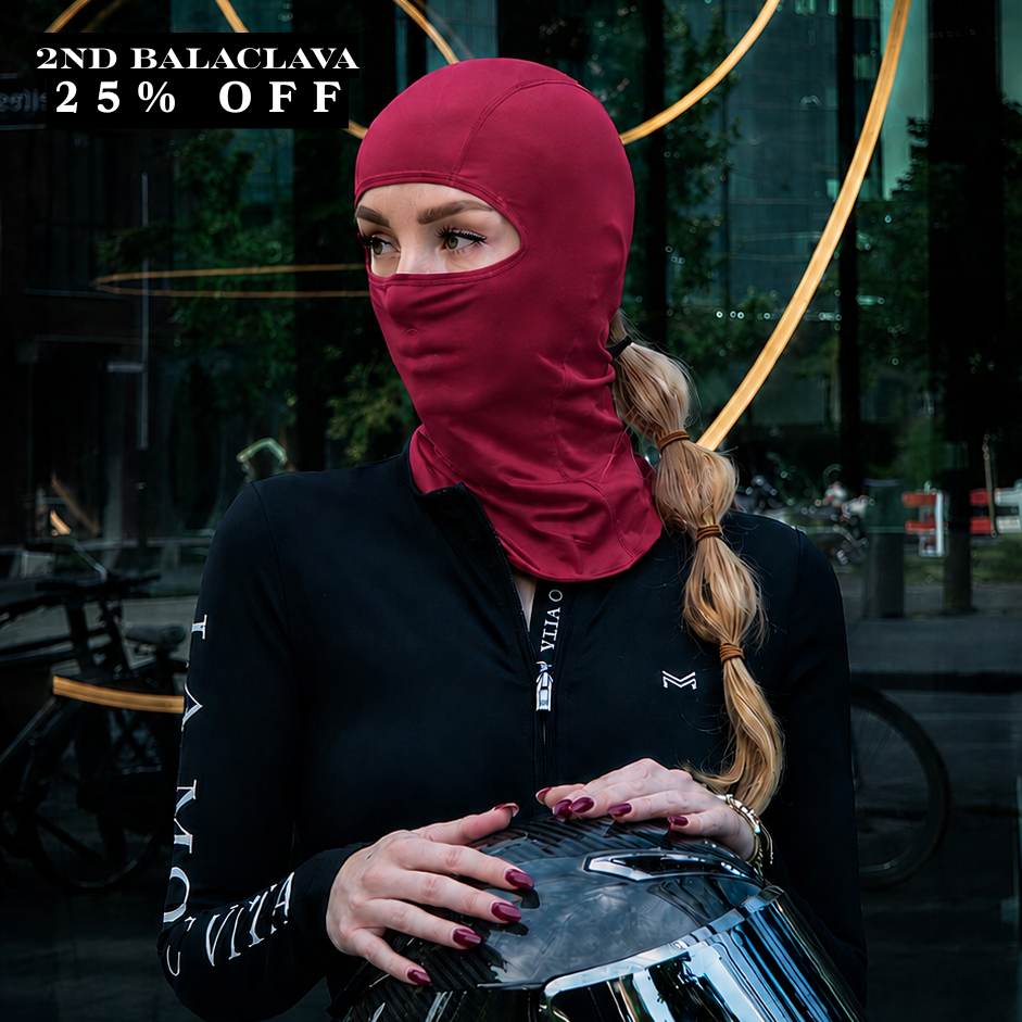 Ponytail balaclava GRIP Burgundy