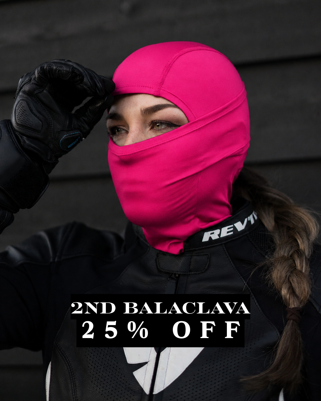 Ponytail Balaclava 2.0 Pink