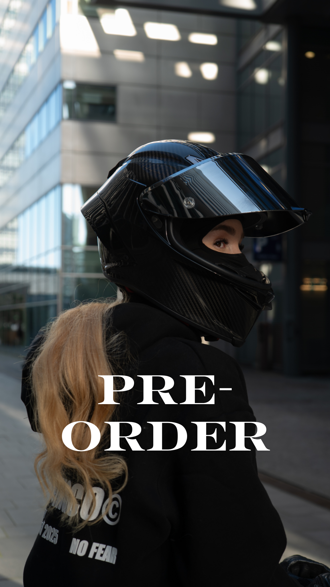 Ponytail balaclava GRIP Pink