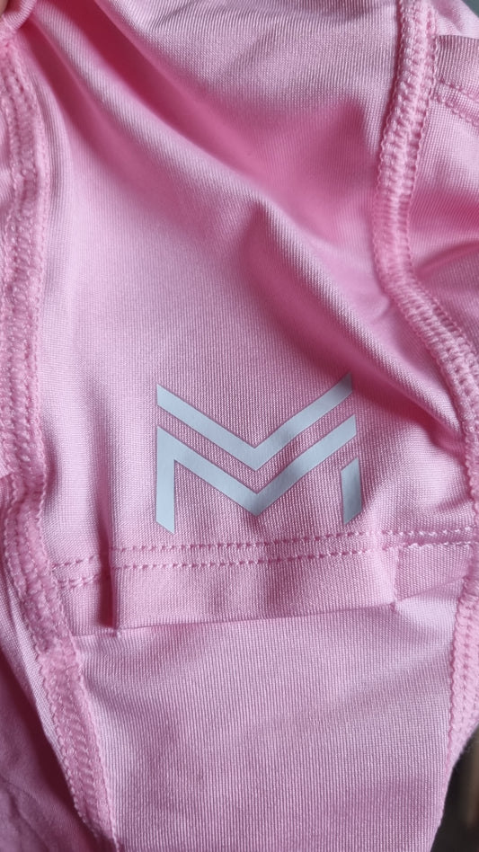 Ponytail Balaclava Baby Pink