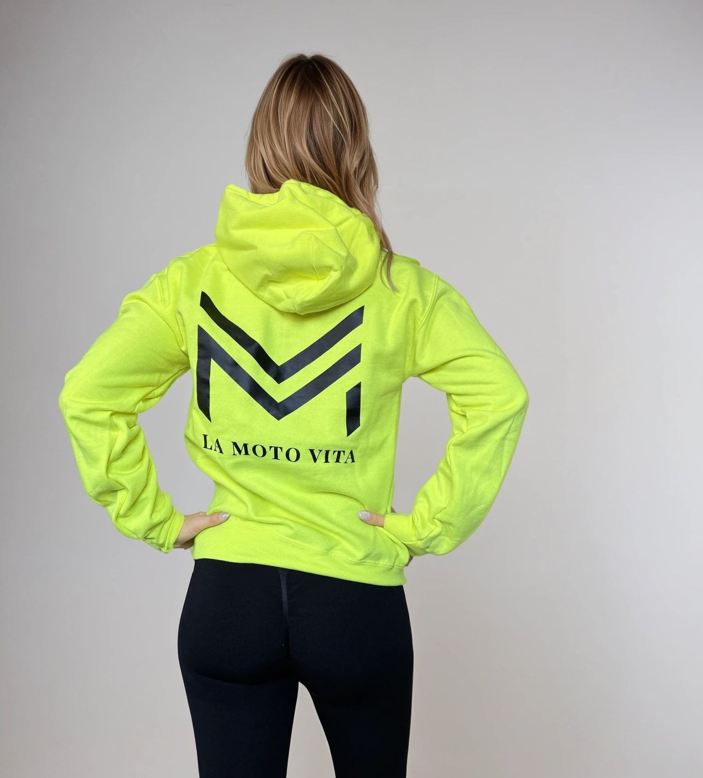 Sudadera con capucha LMV amarillo neón