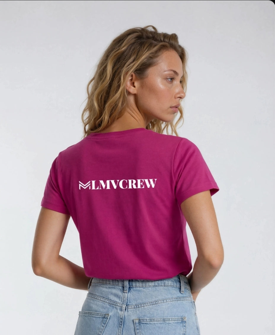 Camiseta Crew Rosa